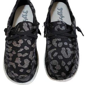 Gypsy Jazz Dexter Black Animal Print Slip On Sneakers size 7